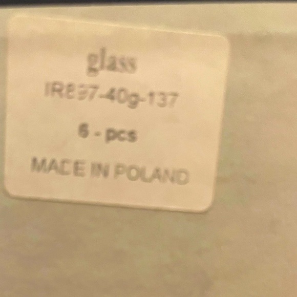 SALE Fine Polish Glassware Set of 6 - Picture 7 of 7